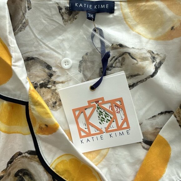Katie Kime The World Is Your Oyster Pajama Shorts Set Womens 2XL New With Tags - Picture 6 of 13